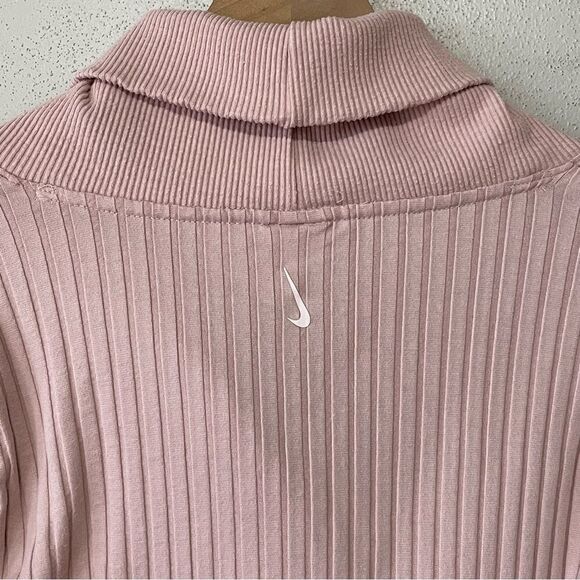 Nike Yoga Luxe Light Pink Ribbed Cover-Up - Size: Small - Picture 4 of 8